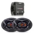 Par Auto Falantes 6x9 Jbl Selenium 69 + Módulo Stetsom Ir400
