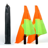 Par Bandeira De Arbitro Juiz Bandeirinha Auxiliar De Futebol