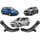 Par Bandeja Balança Nissan Livina Tiida Com Buchas E Pivos