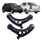 Par Bandeja De Suspensão Toyota Etios Ano 2012 Até 2016