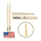Par Baqueta Vic Firth Nova Hickory Madeira 2b 5a 5b 7a