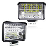Par Barra Auxiliar Milha Led 144w Foco Duplo Off Road