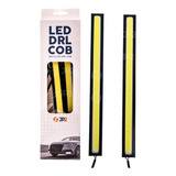 Par Barra Led Drl Farol Auxiliar Carro 17cm Automotivo Fita