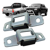 Par Batente Tampa Traseira Caçamba Courier 1997 A 2012 2013