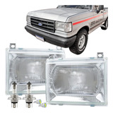 Par Bloco Farol Ford F1000 / F4000 1992 A 1996 + Lamp Comum