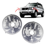 Par Bloco Óptico Farol Pajero Tr4 2007 2008 2009 180mm N1