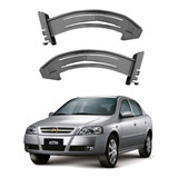 Par Braço Limitador Tampa Porta Luvas Astra 1999 2011 Cinza