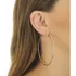 Par Brinco Argola 7cm Fio 2mm Prata Maciça 925 + Brinde