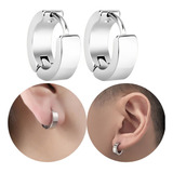Par Brinco Masculino Feminino Argola Articulada 4mm Aço Inox