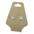Par Brinco Masculino Pedra Diamante Sintético 7mm Prata 925