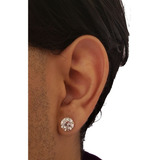 Par Brincos Masculino Prata