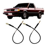 Par Cabo Aço Caçamba Tampa Traseira Saveiro 1983 1984 1997