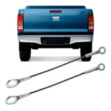 Par Cabo Aço Tampa Traseira Caçamba Reforçado Pickup Hilux Srv 2005 2006 2007 2008 2009 2010 2011 2012 2013 2014 2015