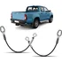 Par Cabo De Aço Tampa Traseira Caçamba Hilux 2005 A 2015