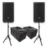 Par Caixa Ativa Jbl Eon710 1300w Bt +pedestais Capas Bivolt