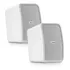 Par Caixa Som Acustica Frahm Bivolt Passiva Hs 4 100w Cor Branco 110v/220v