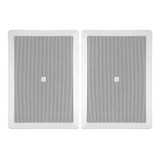 Par Caixas De Som Arandela Jbl 6w21rt Retangular Branca 50w