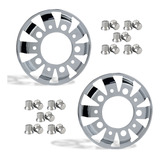 Par Calota Dianteira Caminhão Aro 22 5 10f Sport Inox C capa