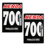 Par Câmara De Ar 700x25 60mm Kenda Bicicleta Speed Presta