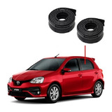 Par Canaletas Guia Do Vidro Das Portas Traseira Toyota Etios