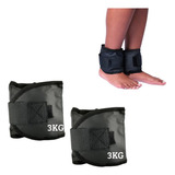 Par Caneleira Peso Tornozeleira 3 Kg Profissional Academia