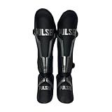 Par Caneleira PU Muay Thai Mma Kickboxing Pulser Thunder Iron Prata G 