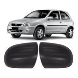 Par Capa Retrovisor Preto Corsa 96 A 00 Ou Classic 00 A 16