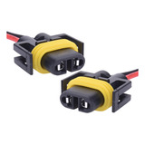 Par Chicote Soquete Conector Farol Lâmpada H8 H11 H27