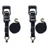 Par Cinta Catraca Nautica Larga Reforçada 35mm X 6 Metros Suporta 1500 Kg Com Gancho J Fita Cor Preto Uso Em Caminhões Pick-ups Caminhonetes Lanchas Jet-ski Caiaques E Amarrações Em Geral