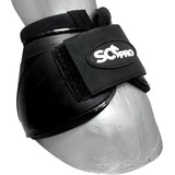 Par Cloche Cavalo Pvc Borracha Vaquejada Proteção Casco Cor Preto