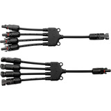 Par Conector Solar Mc4 Y 4 Vias Ligação Paralelo Flexível