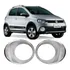 Par Copo Aro Moldura Cromado Milha Crossfox Saveiro Cross G5