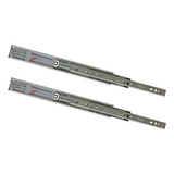 Par Corrediça Trilho Reforçada Gavetas 35cm Toque Push Open