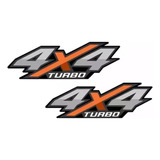 Par De Adesivo 4x4 Turbo Nova Hilux 2016 2017 2018 2019 2020