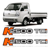 Par De Adesivo Emblema Lateral Porta Kia Bongo K2500 Tci