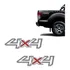 Par De Adesivos 4x4 Ford Ranger 2017 2018 Grafite E Branco