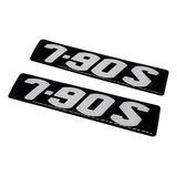 Par De Adesivos 7 90 S Caminhão Volkswagen Emblema Preto