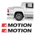 Par De Adesivos Emblema 4motion Preto Amarok 2017
