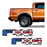 Par De Adesivos Emblema Lateral Ford Ranger Off Road Fx4 Eua