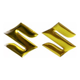 Par De Adesivos Emblema Suzuki Bandit Dourado