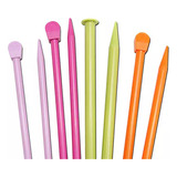 Par De Agulha De Tricô Coats Milward 37cm Número 6 7 9