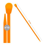 Par De Agulhas Para Tricô Milward Coats Laranja N 10 37cm