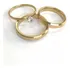 Par De Aliança Casamento (revestida) Ouro 18k 4mm Garantia 9