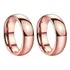 Par De Aliança De Tungstênio Ouro Rose 6mm Aro 13 A 34