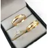 Par De Alianças Banhada A Ouro 24k Casamento Nf E Garantia