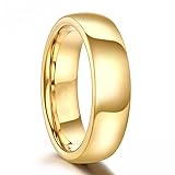 Par De Alianças Casamento 6mm Tungstênio Banhado A Ouro 18k Noivado Casal Aliança Ouro Vou Enviar Os Tamanhos Após A Compra 