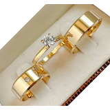 Par De Alianças Casamento Noivado Em Ouro 18k 6mm 6gr