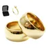 Par De Alianças De Luxo Ouro 18k Tungstênio 8mm + Solitário