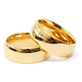 Par De Alianças Ouro 18k Tradicional Tungstênio Banhada 8mm