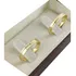 Par De Alianças Prata 950 Banhada Ouro 18k + Brindes (1007)